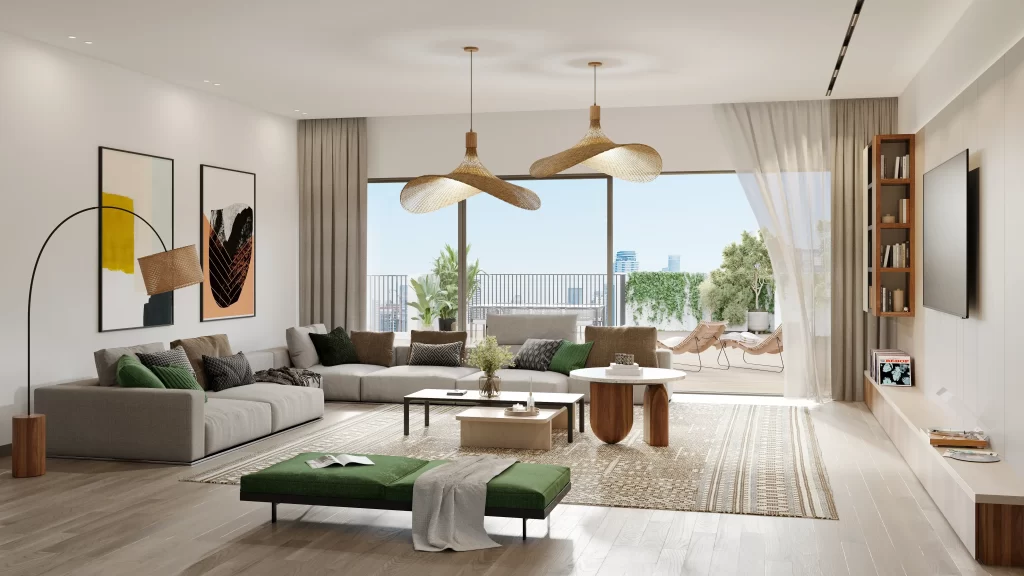 הדמיית סלון פנטהאוז